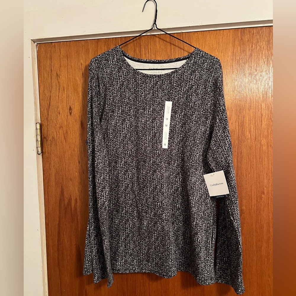 NWT Croft & Barrow Crewneck Long Sleeve Tee